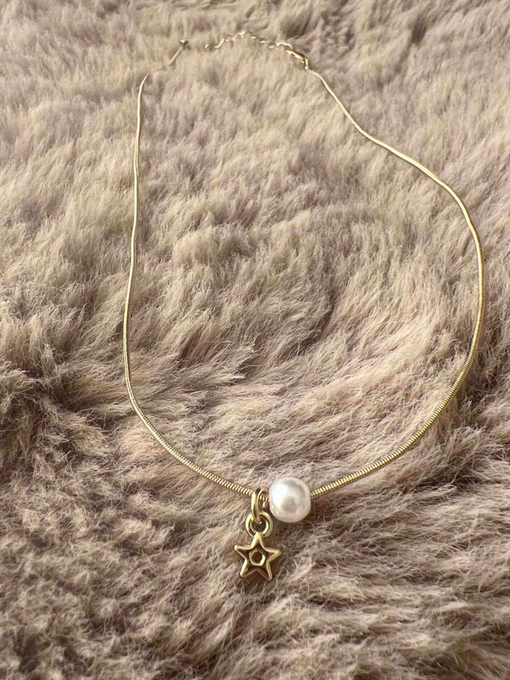 Dior Star with Pearl Pendant Necklace